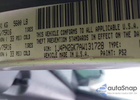 2010 Jeep Liberty Sport z USA, uszkodzony, nr VIN 1J4PN2GK7AW131728